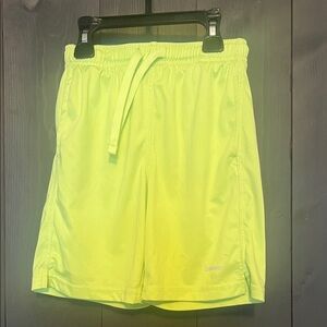 Bright Yellow Athletic Kids Shorts